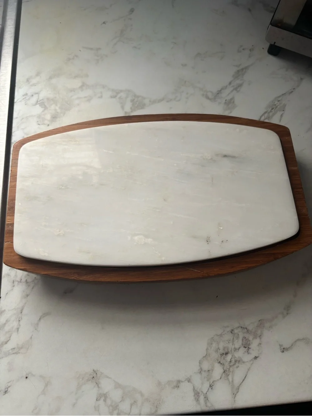 Vintage Cheese Serving Tray board set with utensils.